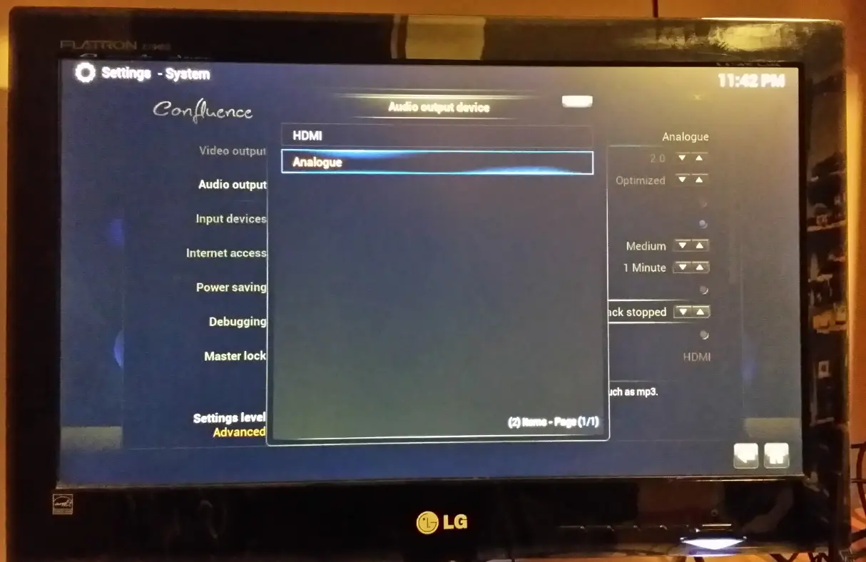 XBMC Audio Settings