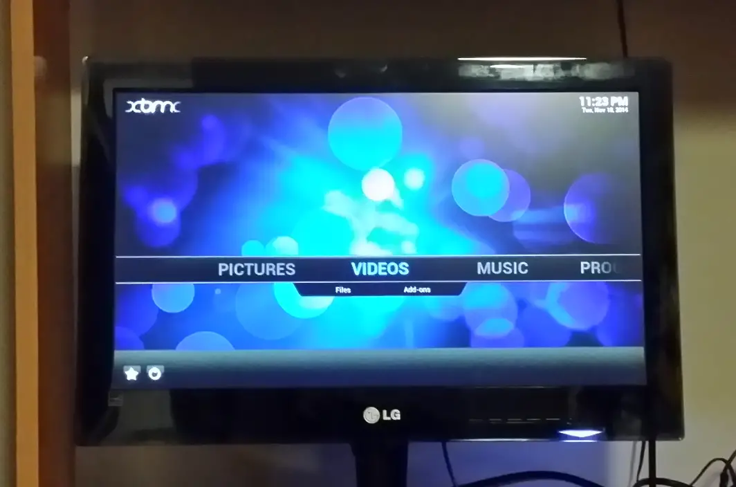 XBMC Home screen