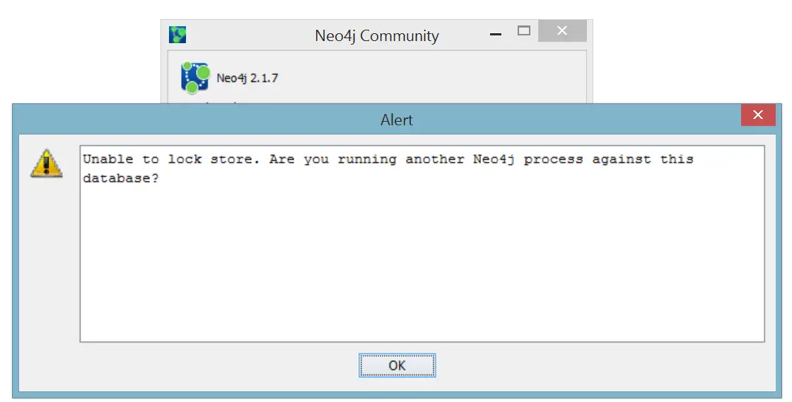 Neo4J lock error