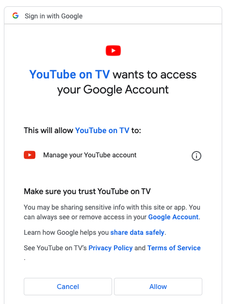 Allow access