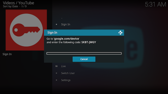Authorization code