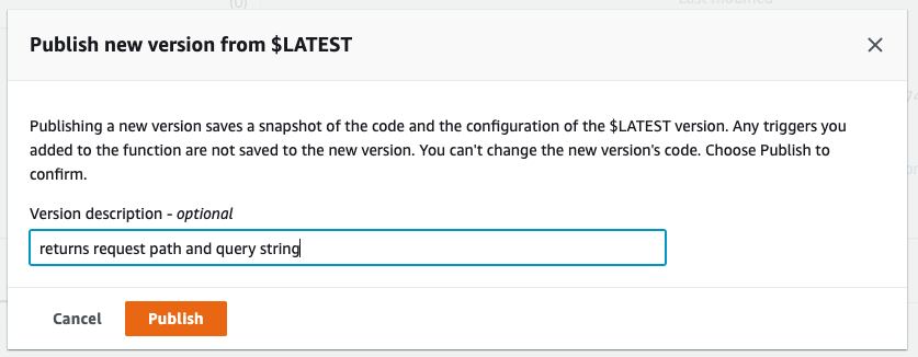 Create new version